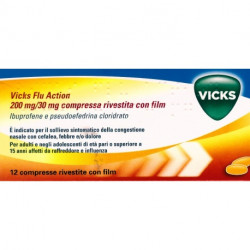 VICKS FLU ACTION 12 COMPRESSE 200 + 30 MG