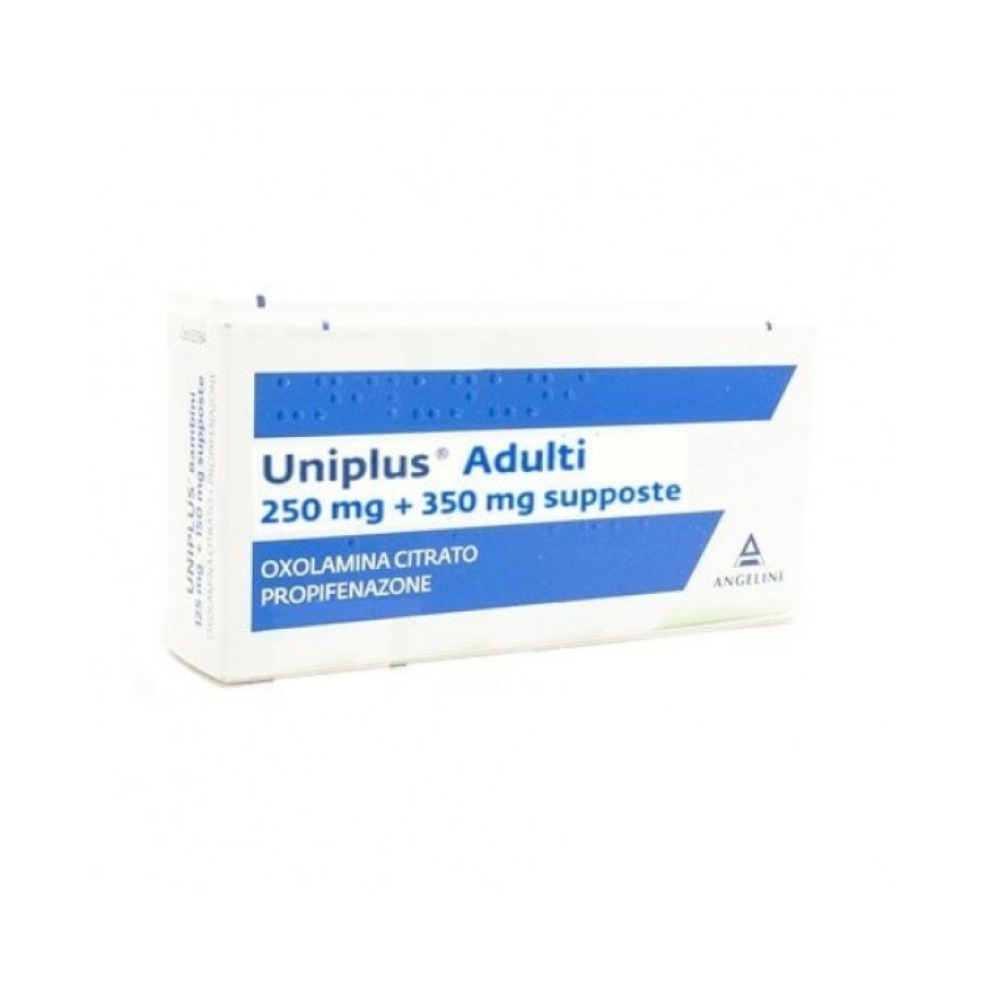 UNIPLUS*AD 10SUPP 250MG+350MG