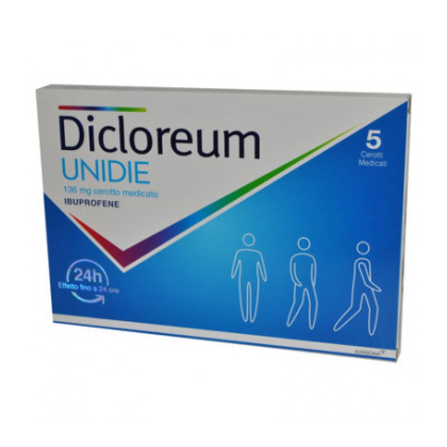 DICLOREUM UNIDIE 5 CEROTTI MEDICATI 24 H
