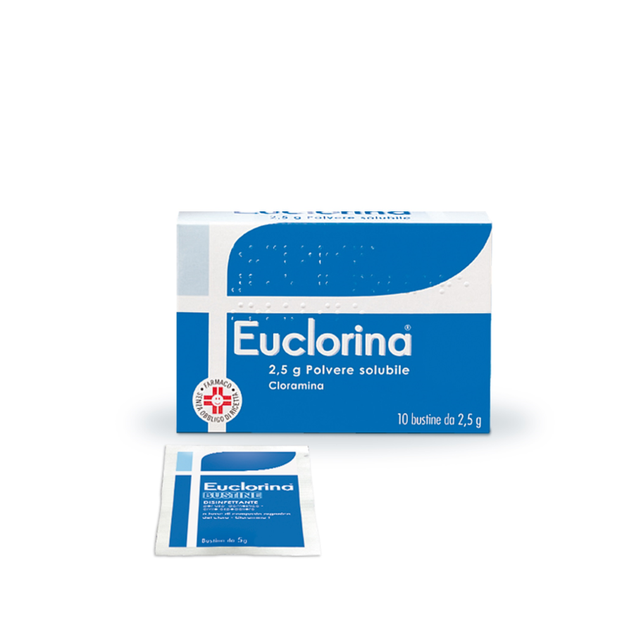 EUCLORINA POLVERE SOLUBILE 10 BUSTINE 2,5 G