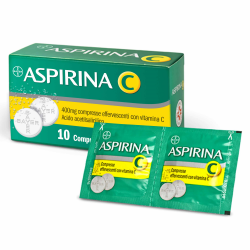 ASPIRINA C 10 COMPRESSE EFFERVESCENTI 400 + 240 MG