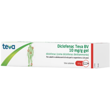 DICLOFENAC TEVA*GEL 60G 10MG/G