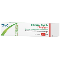 DICLOFENAC TEVA*GEL 60G 20MG/G