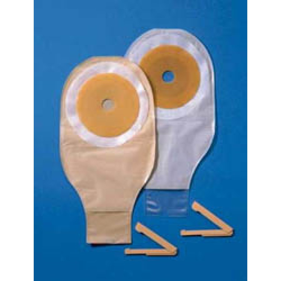 SACCA ILEOSTOMIA A FONDO APERTO TRASPARENTE RITAGLIABILE CON BARRIERA PROTETTIVA CUTANEA IN STOMAHESIVE TECHNOLOGY CON SUPPORTO IN CEROTTO MICROPOROSO ILEODRESS 19/64MM 10 PEZZI