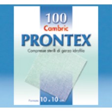 GARZA PRONTEX CAMBRIC 10X10CM 100 PEZZI