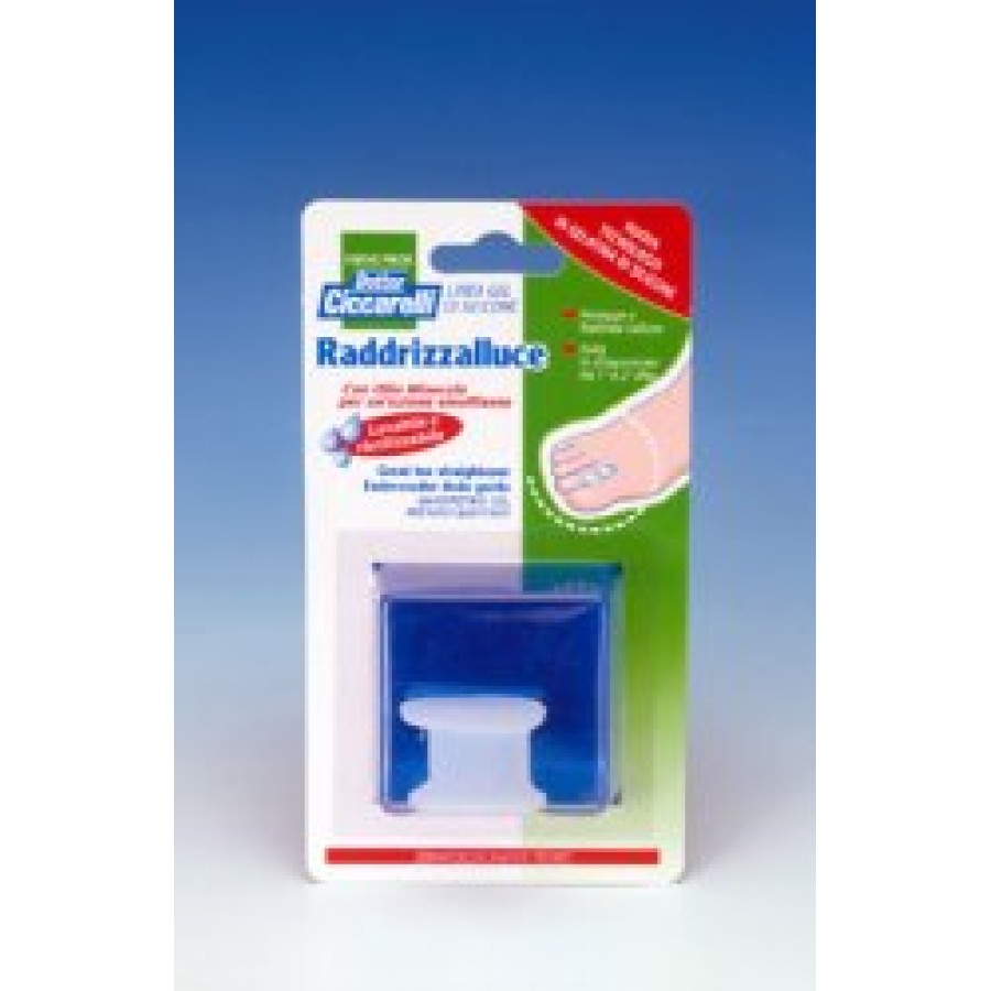 RADDRIZZA ALLUCE IN GEL DI SILICONE BIANCO SEMITRASPARENTE SAGOMATA PER PROTEGGERE E RIALLINEARE L'ALLUCE EVITANDO LO SFREGAMENTO FRA IL PRIMO E IL SECONDO DITO IGIENEPIEDE 1 PEZZO