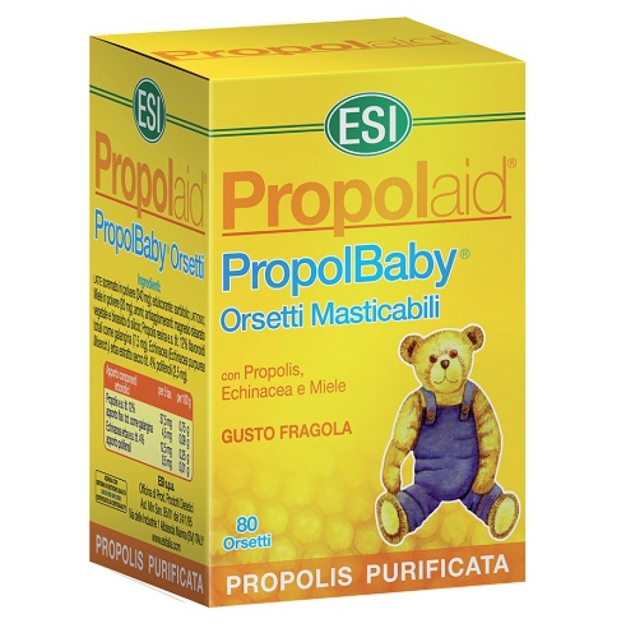 ESI PROPOLAID PROPOLBABY ORSETTI 80 COMPRESSE MASTICABILI