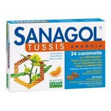 SANAGOL TUSSIS ARANCIA 24 CARAMELLE
