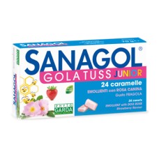 SANAGOL GOLA TUSS JUNIOR FRAGOLA 24 CARAMELLE