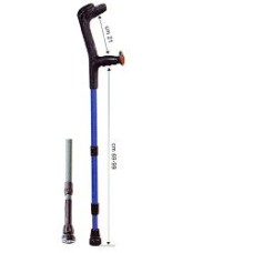 BASTONE CANADESE ADULTI IN LEGA VERNICIATA CON AMMORTIZZATORE. A DOPPIA REGOLAZIONE, CON IMPUGNATURA ANTISCIVOLO. PORTATA MASSIMA 130KG