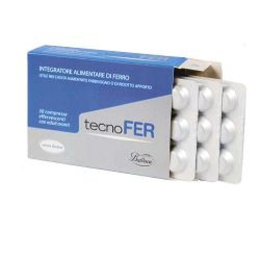 TECNOFER 30 COMPRESSE EFFERVESCENTI 14MG 31,5 G