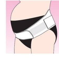 JOLIE MAMAN 1410 FASCIA REGOLABILE PER GESTANTE BIANCO L