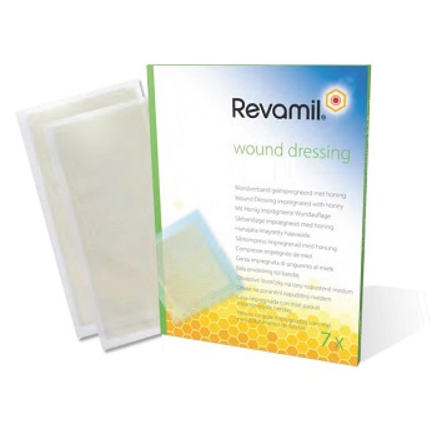 REVAMIL GARZE IMBEVUTE DI MIELE 10X10 CM 10 PEZZI