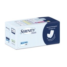 PANNOLONE PER INCONTINENZA FORMATO RETTANGOLARE SENZA BARRIERA SERENITY 30 PEZZI