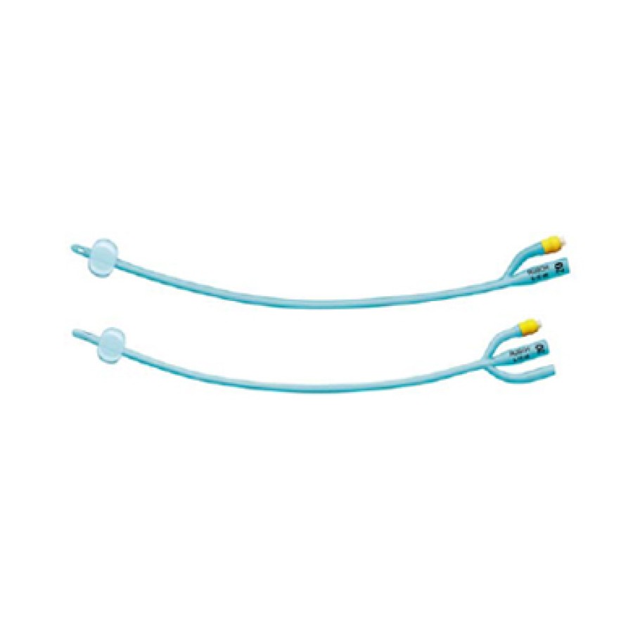 CATETERE VESCICALE A PERMANENZA FOLEY SILASIL PLUS ADULTO PER IRRIGAZIONE A 3 VIE CON PALLONCINO IN SILICONE 2 FORI LATERALI CH22 1 PEZZO