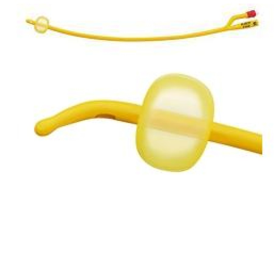 CATETERE VESCICALE A MEDIA PERMANENZA TIPO FOLEY RUSCH GOLD PLUS IN SILKOLATEX LATTICE-SILICONE PER ADULTO DIAMETRO CH12 1 PEZZO