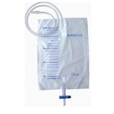 SACCA DI DRENAGGIO LETTO PER INCONTINENZA 2000ML IN PVC CON TUBO DI RACCORDO 130CM DIAMETRO 5X7MM MONOUSO 30 PEZZI