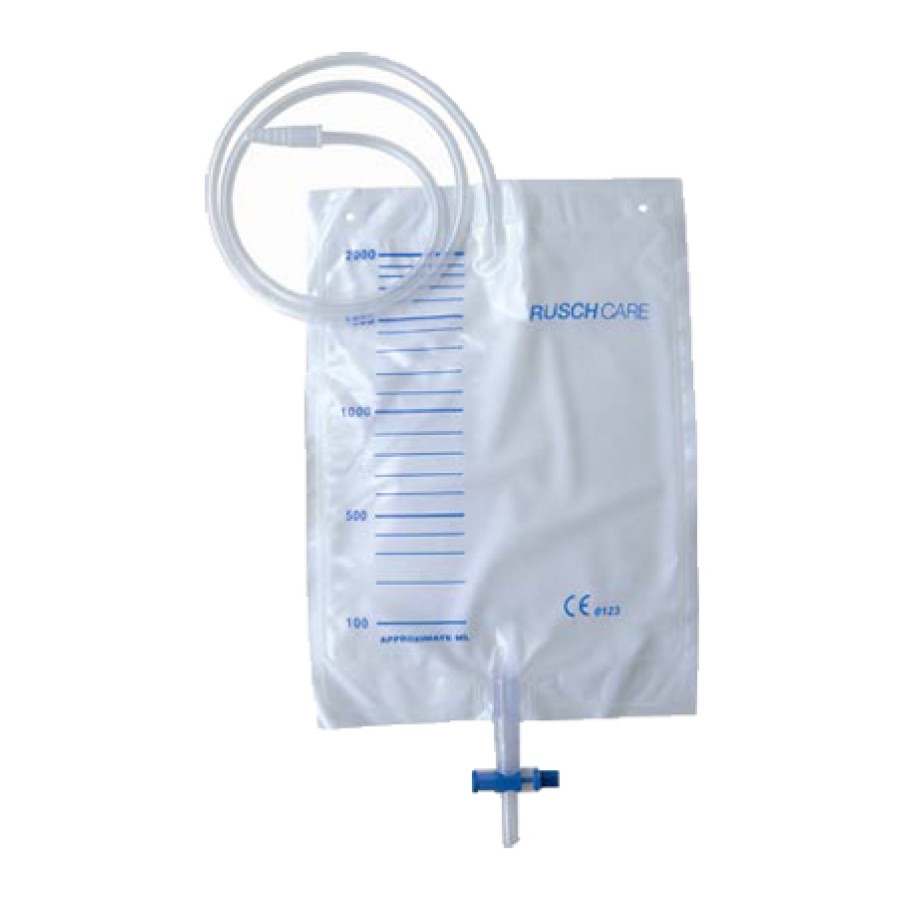 SACCA RACCOLTA URINA DA LETTO IN PVC VOLUME 2000 ML VALVOLA DI NON RITORNO RUBINETTO SCARICO T-TAP TUBO DI RACCORDO DIAMETRO 5-7 MM LUNGHEZZA 90 CM 30 PEZZI