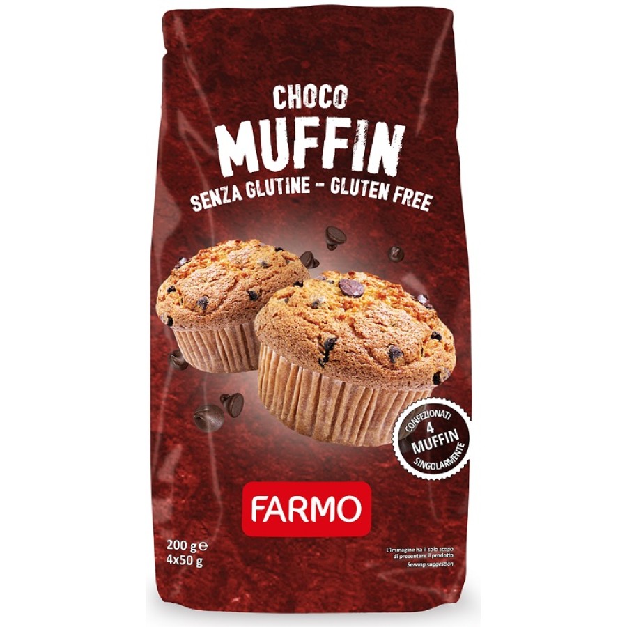 FARMO CHOCOMUFFIN CON GOCCE DI CIOCCOLATO 4 X 50 G