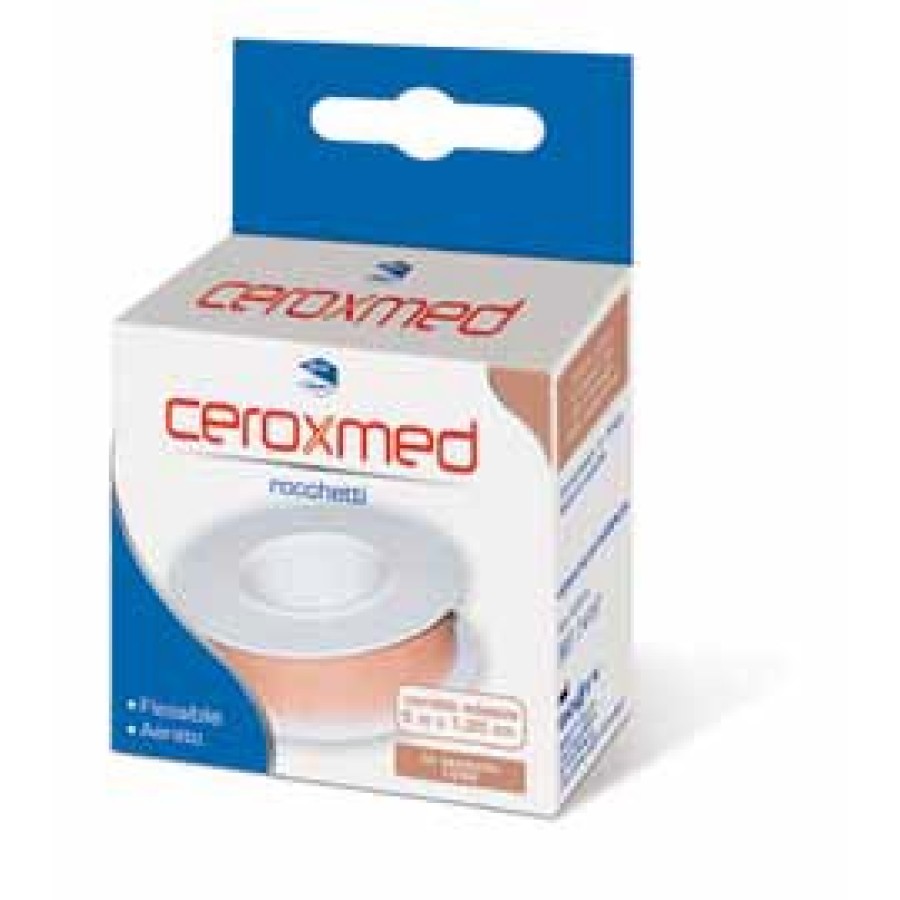 CEROTTO IN ROCCHETTO CEROXMED AERATO IN TESSUTO ROSA 500X1,25 CM 1 PEZZO