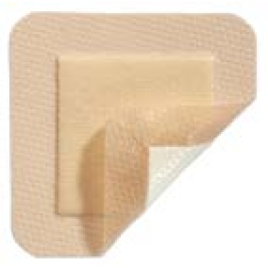 MEDICAZIONE IN SCHIUMA DI POLIURETANO MEPILEX BORDER LITE ASSORBENTE BORDO INTEGRATO SOTTILE STRATO DI CONTATTO IN SILICONE MORBIDO 4X5 CM 10 PEZZI
