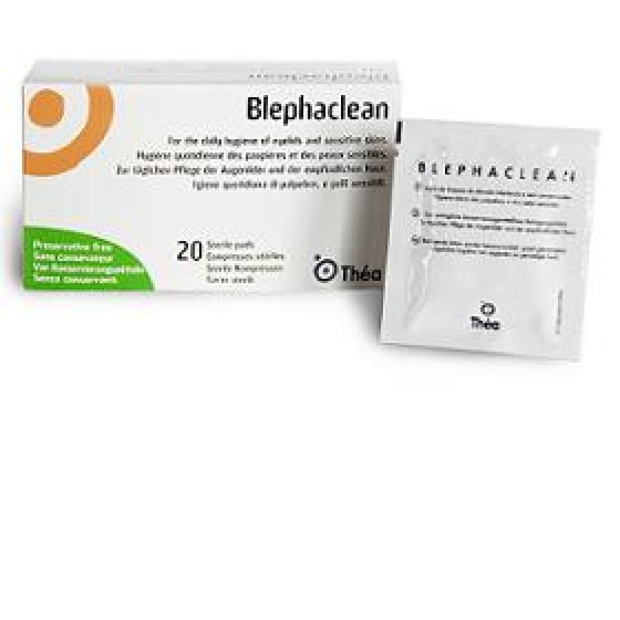 BLEPHACLEAN GARZE OCULARI STERILI A BASE DI ACIDO IALURONICO 20 PEZZI