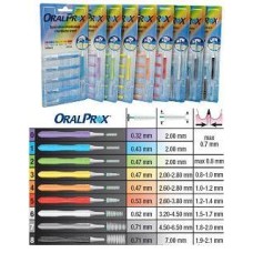 ORALPROX BLISTER DA 6 SPAZZOLINI INTERDENTALI MISURA 0 COLORE VIOLA