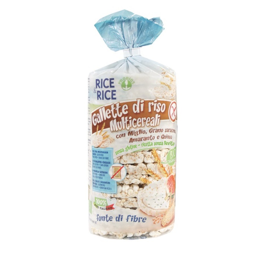 RICE&RICE GALLETTE MULTICEREALI 100 G SENZA LIEVITO