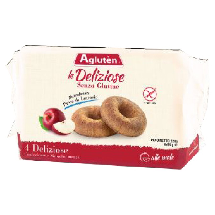 AGLUTEN LE DELIZIOSE CIAMBELLINE ALLE MELE 4 X 55 G