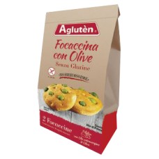 AGLUTEN FOCACCINA CON OLIVE 2 X 50 G