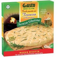 GIUSTO SENZA GLUTINE FONDI FOCACCIA ROSMARINO 280 G