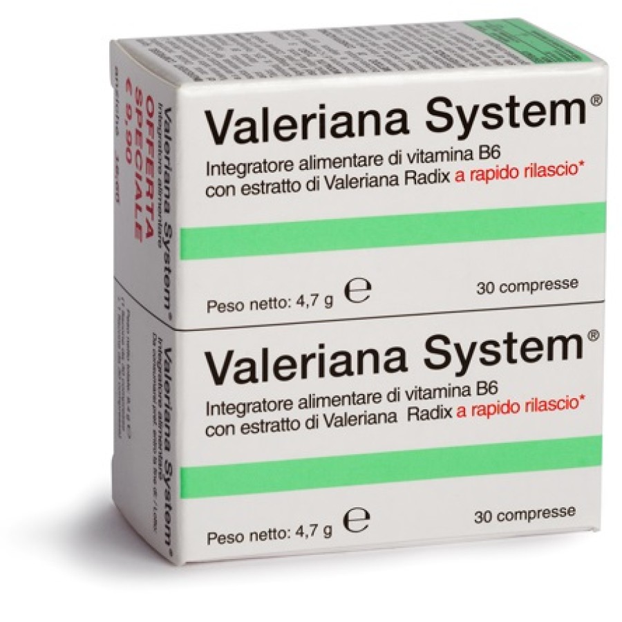 VALERIANA SYSTEM 30 COMPRESSE + 30 COMPRESSE