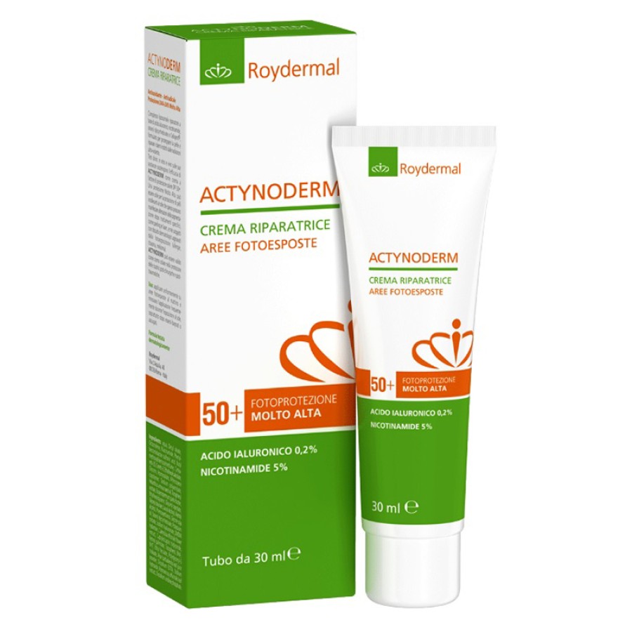 ACTYNODERM CREMA RIPARATRICE AREE FOTOESPOSTE FOTOPRETEZIONE 50+ MOLTO ALTA 30 ML