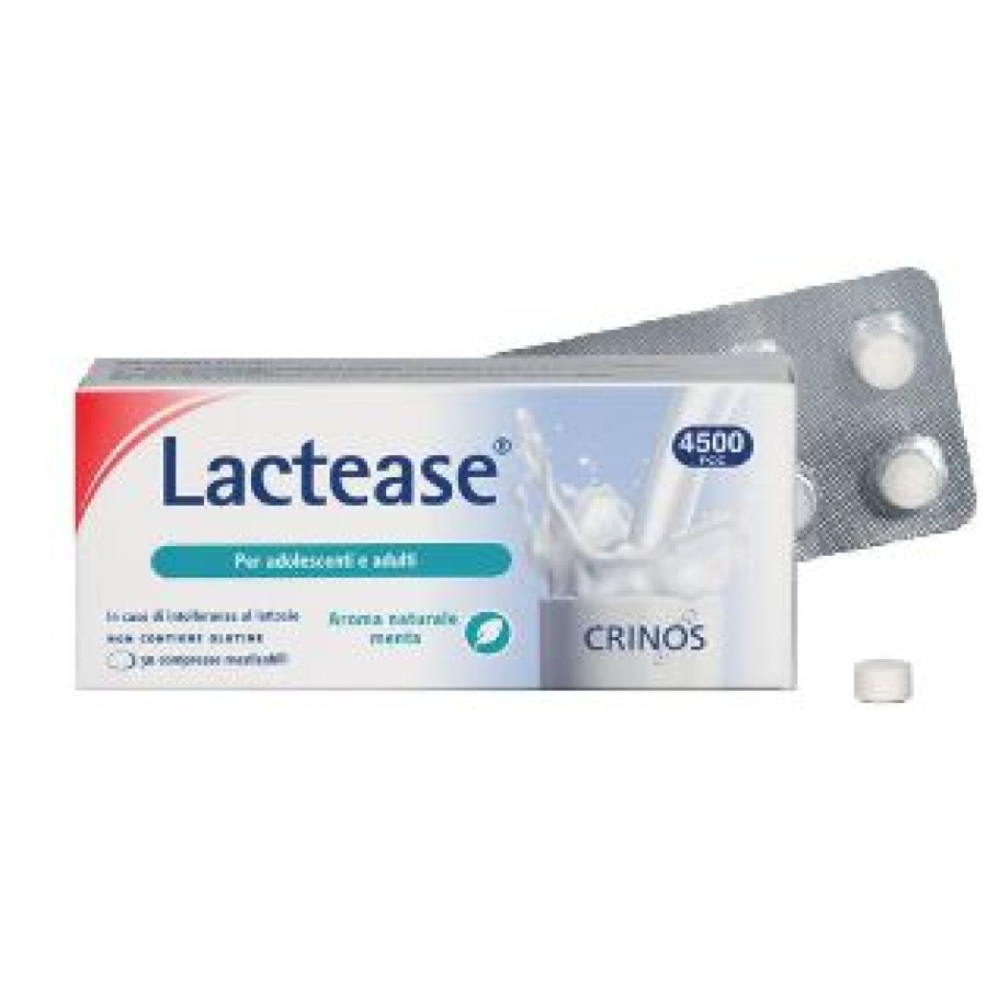 LACTEASE 4500 FCC AROMA MENTA 30 COMPRESSE MASTICABILI