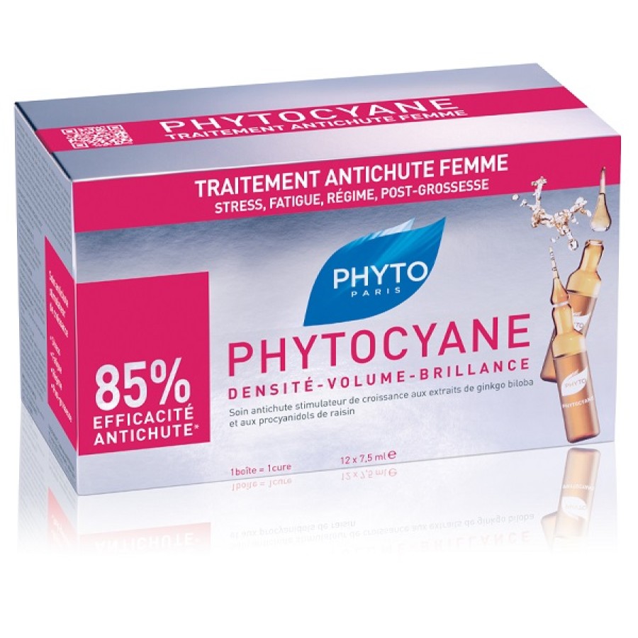 PHYTO PHYTOCYANE TRATTAMENTO ANTICADUTA CAPELLI DONNA 12 FIALE 7,5 ML