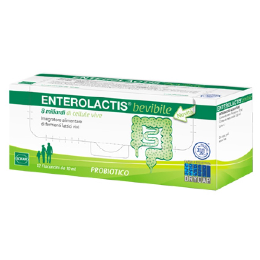 ENTEROLACTIS 12 FLACONCINI 10 ML