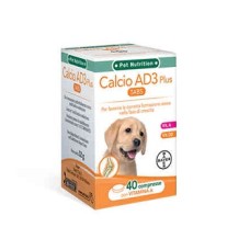 CALCIO AD3 SOLUBILE SVILUPPO 40 COMPRESSE ALTAMENTE APPETIBILI