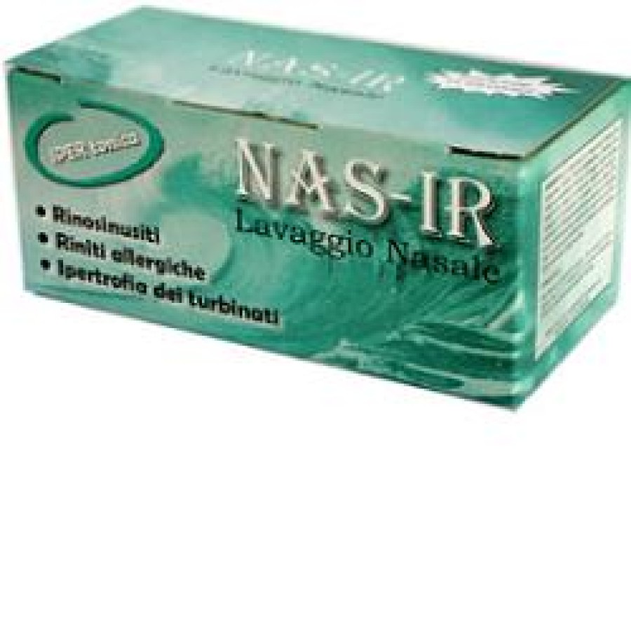 NASIR DOCCIA NASALE CON SOLUZIONE FISIOLOGICA IPERTONICA 8 SACCHE 250 ML + 1 BLISTER