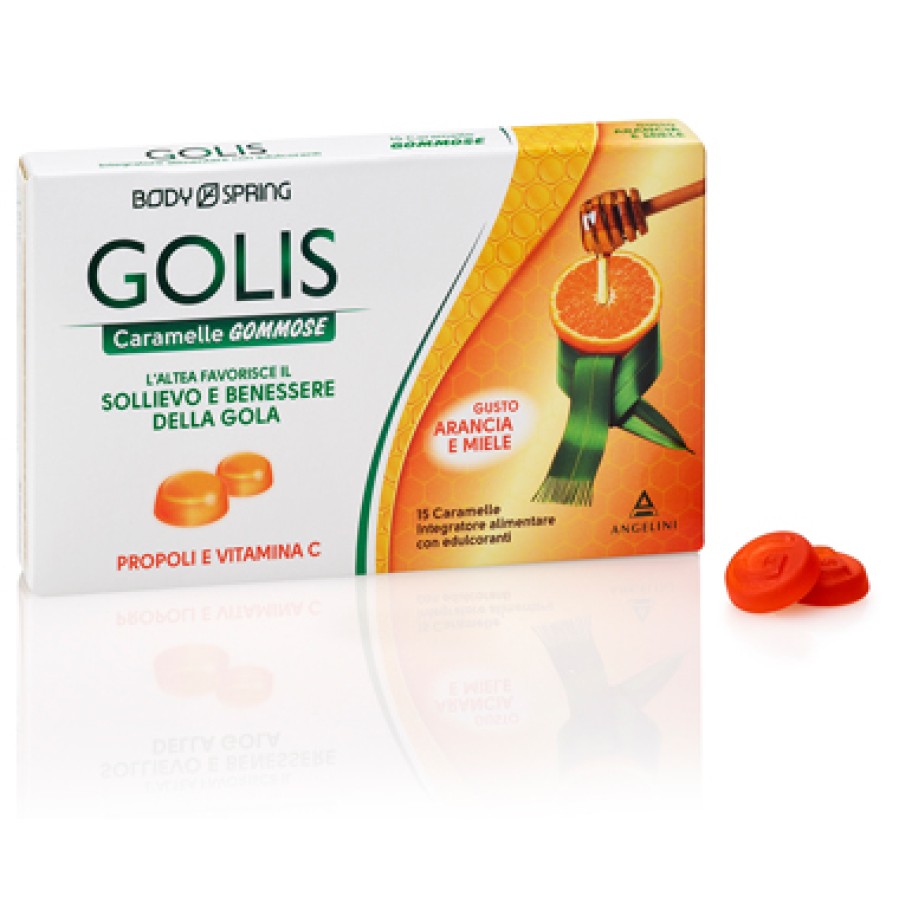 BODY SPRING GOLIS CARAMELLE GOMMOSE ARANCIA/MIELE 15 PEZZI