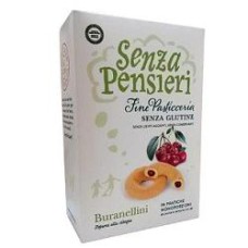 SENZA PENSIERI BURANELLINI RIPIENI ALLA CILIEGIA 150 G  PORZIONI MONODOSE