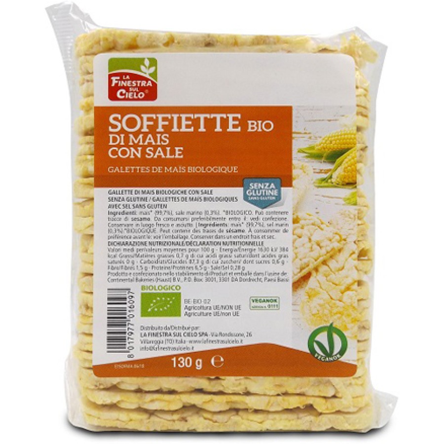 SOFFIETTE DI MAIS CON SALE BIO 130 G