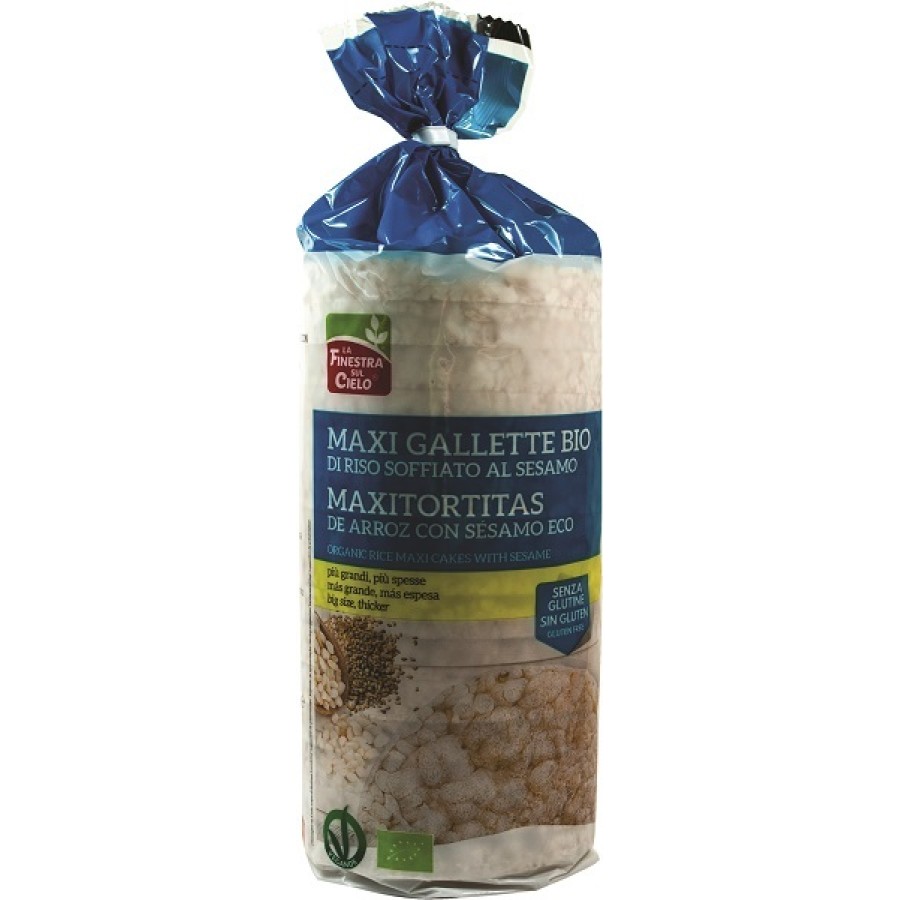 MAXIGALLETTE DI RISO AL SESAMO BIO 200 G