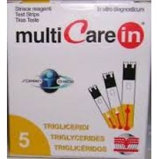 TEST TRIGLICERIDI MULTICARE IN STRISCE CON ASPIRAZIONE CAPIILLARE 5 PEZZI