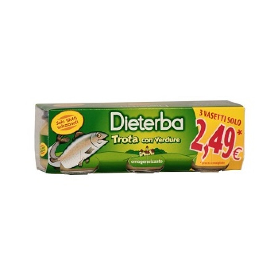 DIETERBA OMOGENEIZZATO TROTA 3 PEZZI 80 G