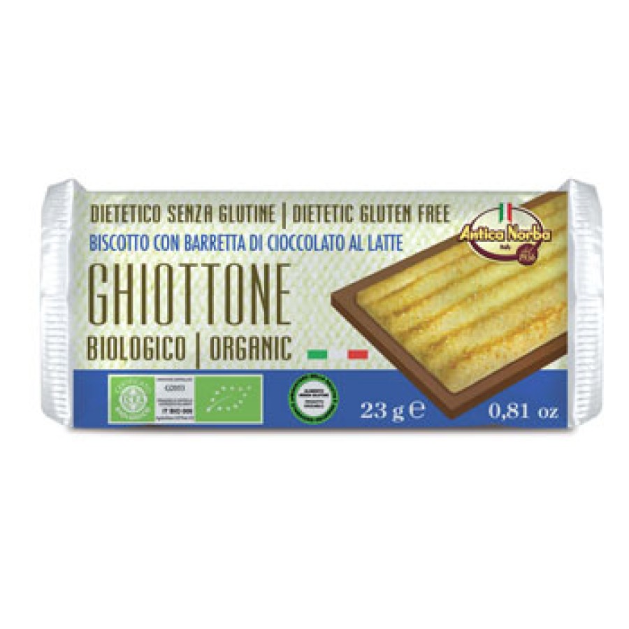 GHIOTTONE BISCOTTO ACCOPPIATO CON CIOCCOLATO AL LATTE 23 G