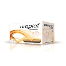 AGO PER PENNA DA INSULINA DROPLET 32 GAUGE 5 MM 100 PEZZI