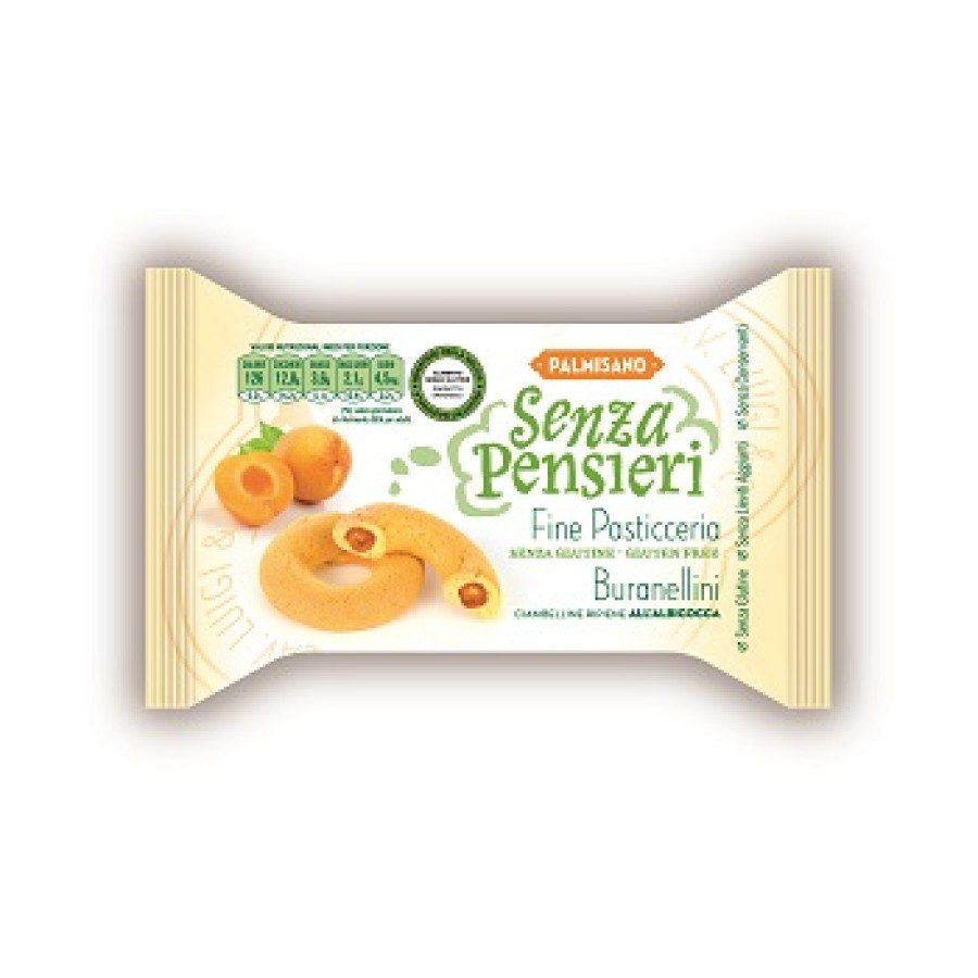 SENZA PENSIERI BURANELLINI ALBICOCCA 150 G PORZIONI MONODOSE