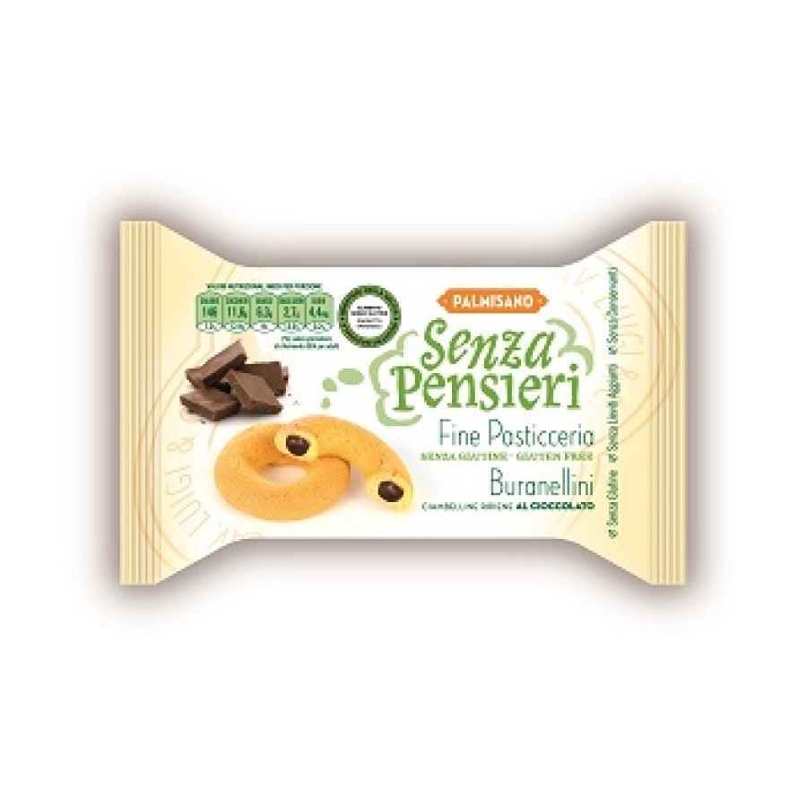 SENZA PENSIERI BURANELLINI RIPIENI ALLA CREMA DI CACAO 150 G PORZIONI MONODOSE