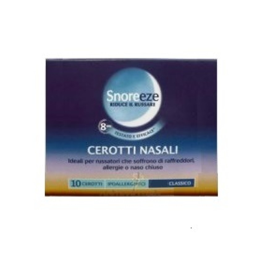 CEROTTO NASALE SNOREEZE CLASSICO LARGE 10 PEZZI