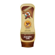 AUSTRALIAN GOLD SPF50 LOTION LOZIONE SOLARE CON BRONZER